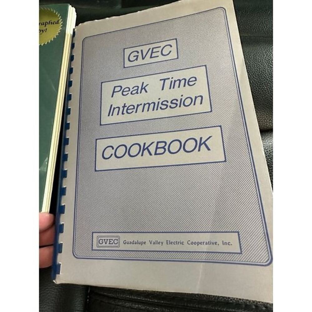 GVEC Peak Time the Intermission Cookbook ‎ rare vintage
